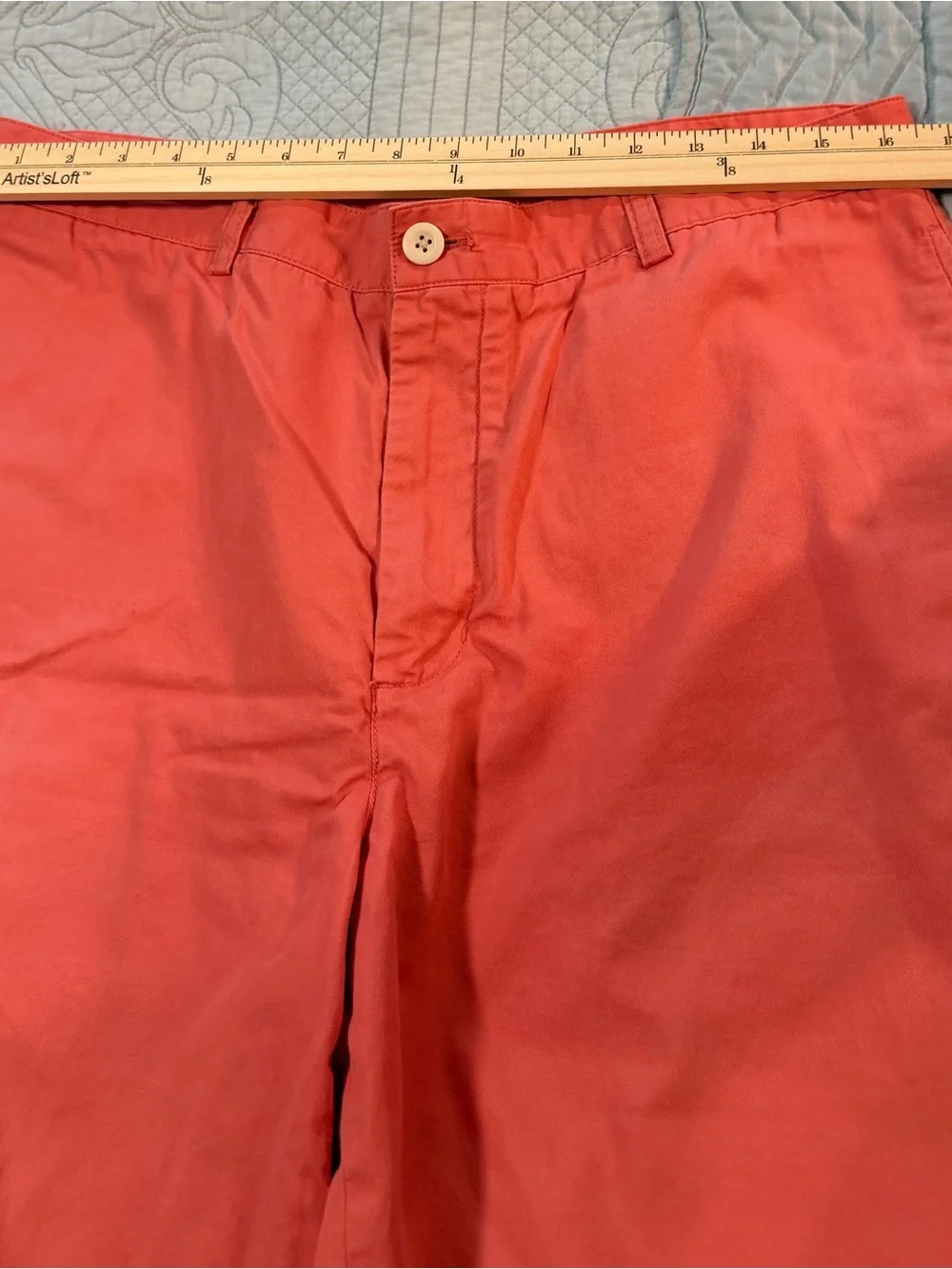 Vineyard Vines Club Shorts Men’s 35 Coral Salmon Pink 9” Cotton Chino